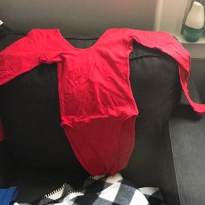 Red bodysuit